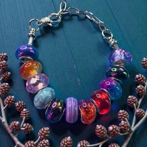 Pandora style Beaded Bracelet